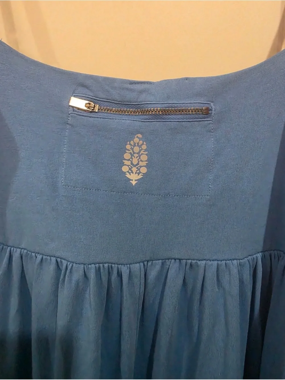 FP Movement Hot Shot Strappy Onesie In Light Cobalt size MEDIUM